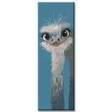 Paint by Numbers Art Painting Ostrich Bird Panorama