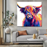Painting by Numbers Colored Highland Highland Cow