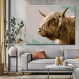Painting by Numbers Brown Highland Highland Cow