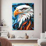 Paint by Numbers Eagle Art Illustration