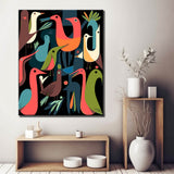 Paint by Numbers Abstract Birds Art