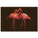 Paint by Numbers Polygon Art Flamingo