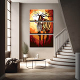 Painting by Numbers Graphic Animal Art Zebra 3-Panel