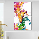 Painting by numbers watercolor giraffe mother and child 2-piece shipping from DE