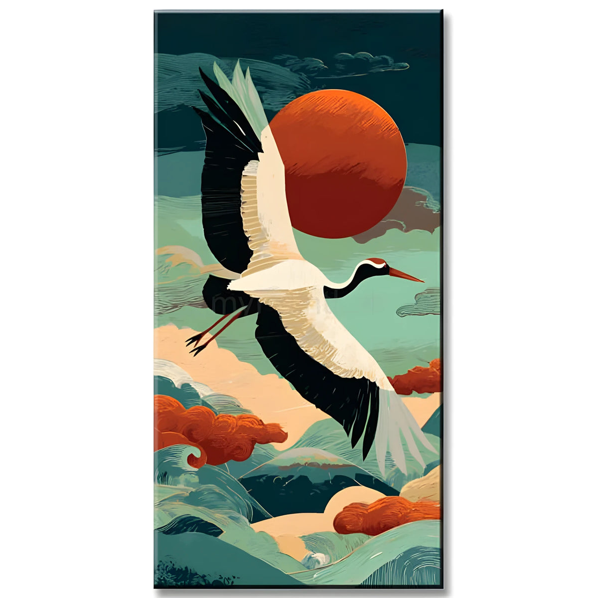 Painting by Numbers Crane in Chinese Style