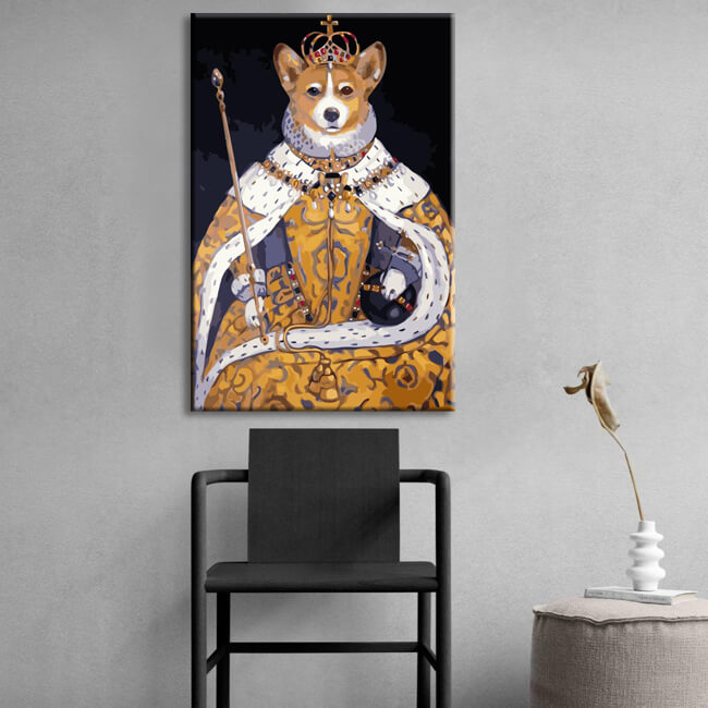 Painting by Numbers The Queen's Dog Queen Corgi Shipping from DE