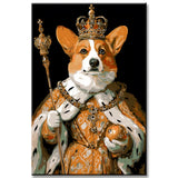 Painting by Numbers The Queen's Dog Queen Corgi