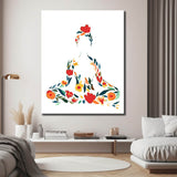 Painting by Numbers Yoga Meditation Watercolor Flowers