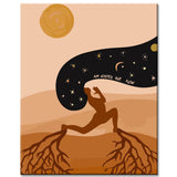 Painting by Numbers Feet on EarthHead in Heaven