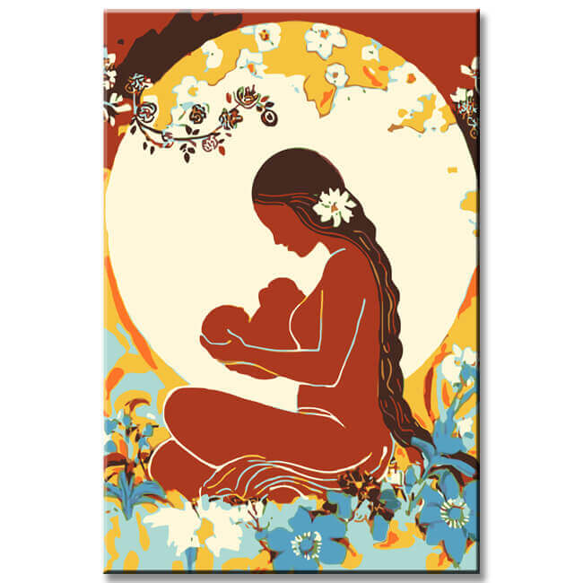 Painting by Numbers A Mother GIVIng Birth