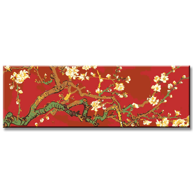 Painting by Numbers Almond Blossom in Red