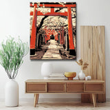 Painting by Numbers Cherry Blossoms and Torii I