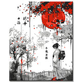 Painting by Numbers Japanese Poet I