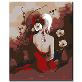 Painting by numbers Blooming branch