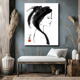 Paint by numbers geisha portrait