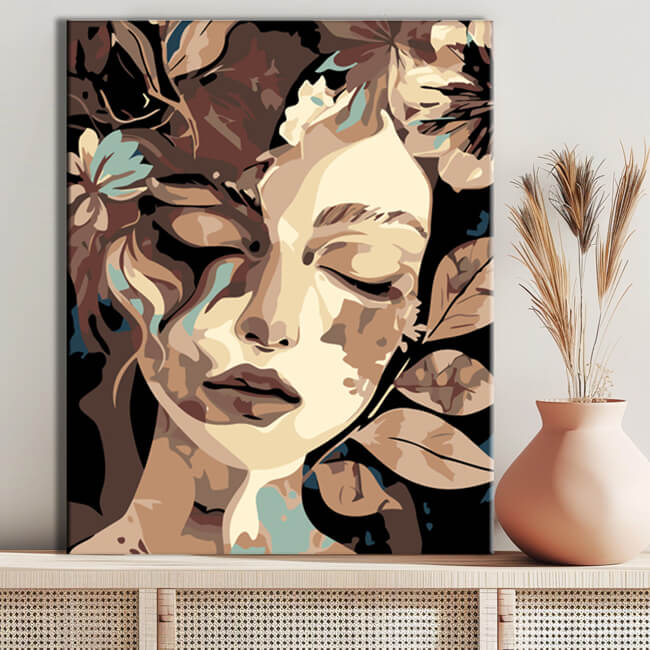 Painting by numbers Daphne portrait