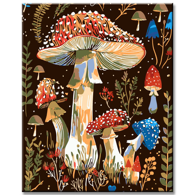 Painting by numbers fly agaric