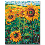 Paint by Numbers Sunflower Dream Diptych