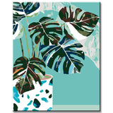 Painting by Numbers Colorful Monstera