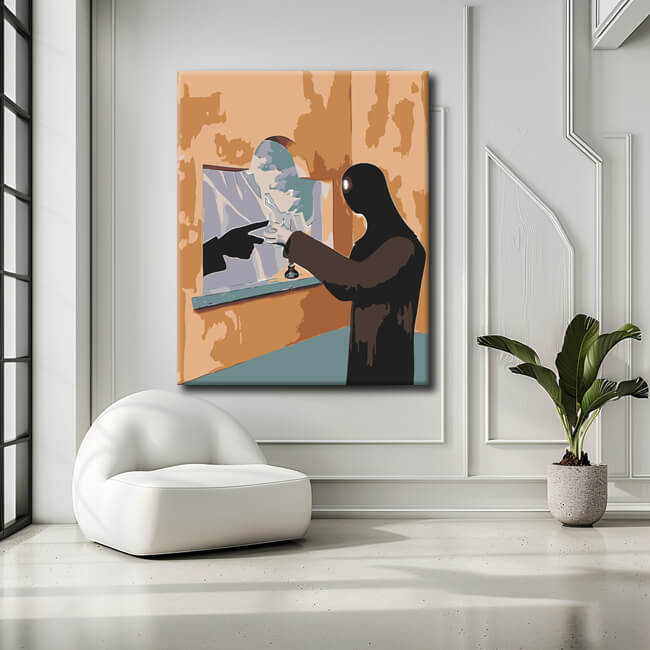 Painting by Numbers Modern Art Black Person