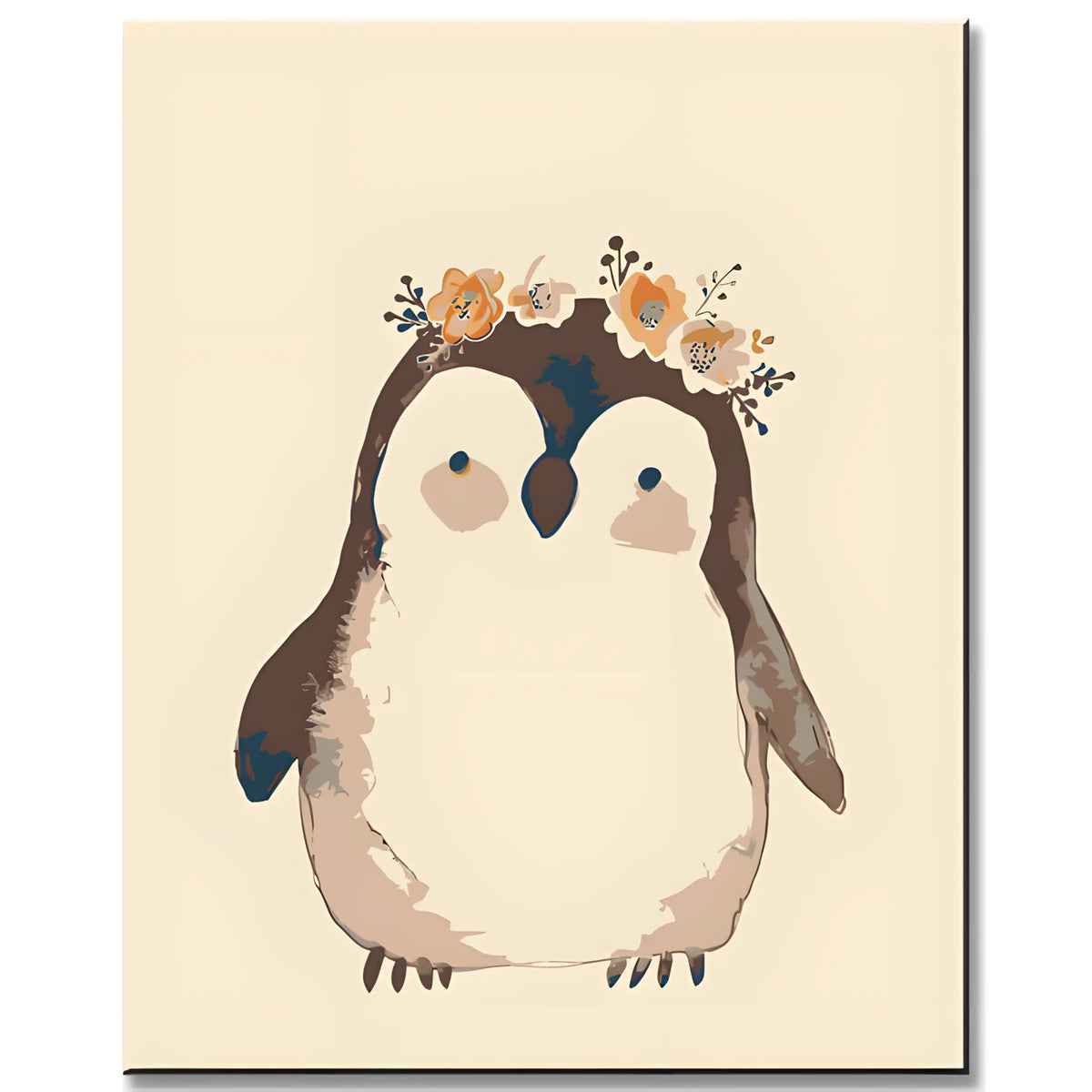 Paint by Numbers Penguin on Paper