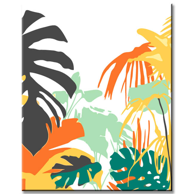 Painting by numbers Tropical nature