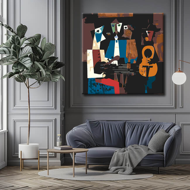 Paint by Numbers Art 3 Musicians