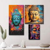 Buddhist Art as Bilderwand – Farbenfrohe und Spirituelle Leinwandbilder - 3 parts