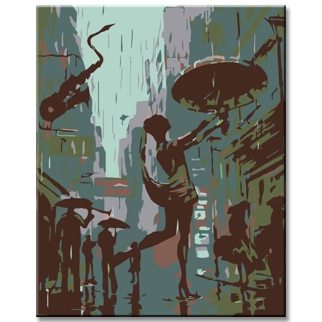 Painting by Numbers Life is A Dance in The Rain