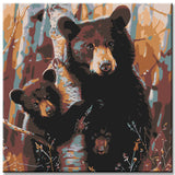 Painting by Numbers Mama Black Bear