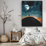 Painting by Numbers Art Chasing the Moon