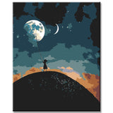 Painting by Numbers Art Chasing the Moon