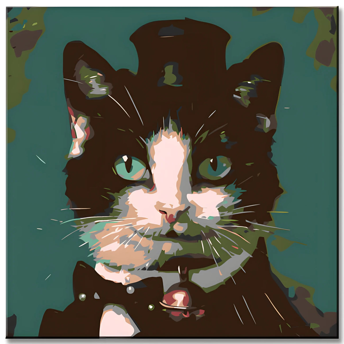 Paint by Numbers Creative Art Cat in Tuxedo