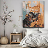 Painting by numbers cat lovers