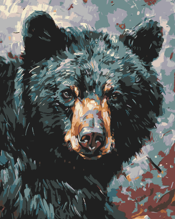 Painting by Numbers Black Bear i