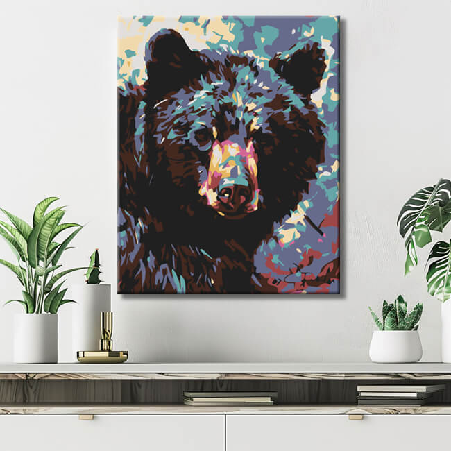Painting by Numbers Black Bear I