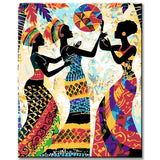 Afrikanische Kunst Bilderwand – Farbenfrohe und inspirierende Leinwandbilder, 4-part