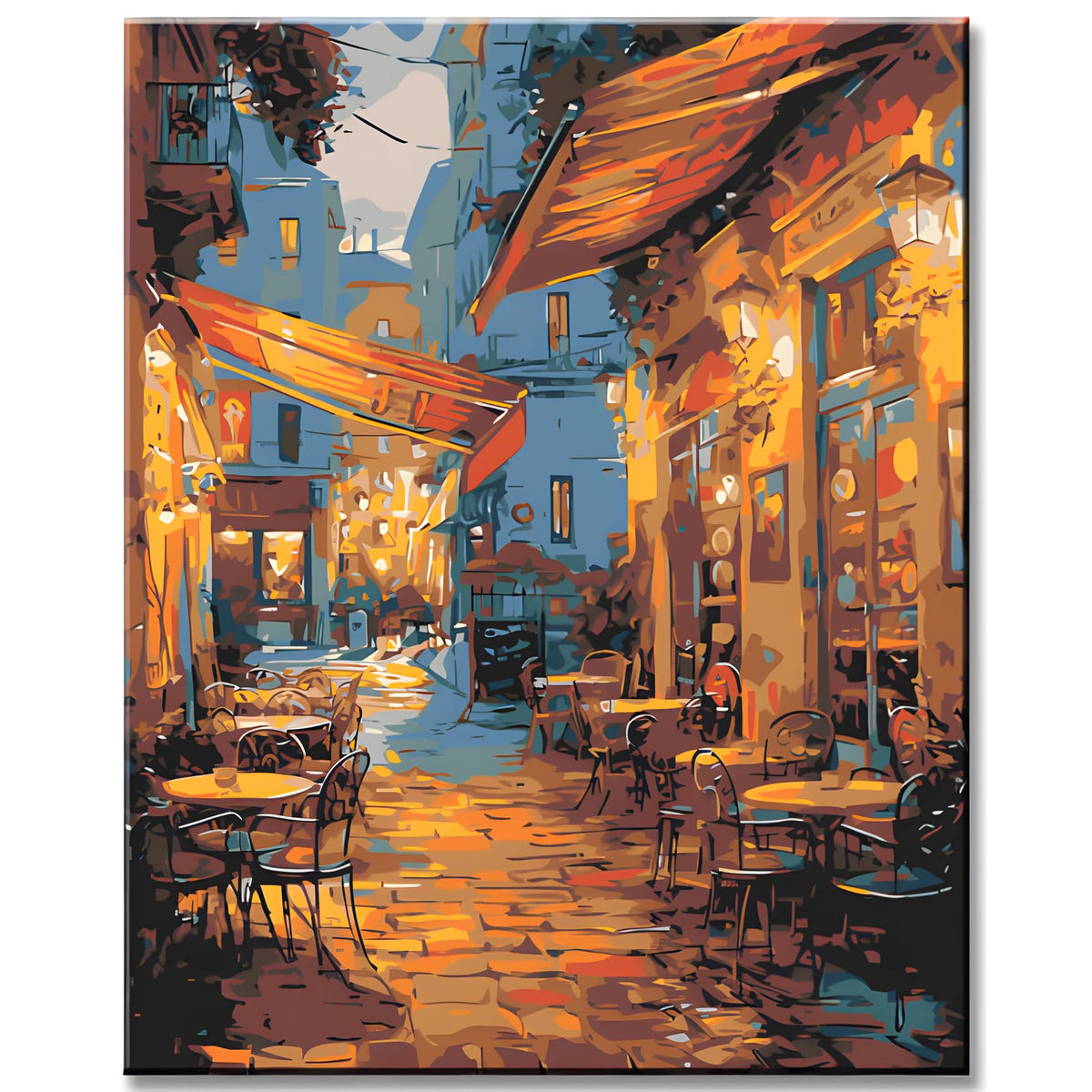 Painting by Numbers Cafe in Arles Van Gogh
