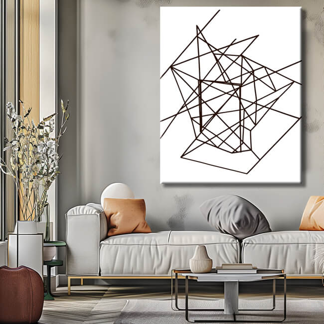 Paint by numbers wire strokes