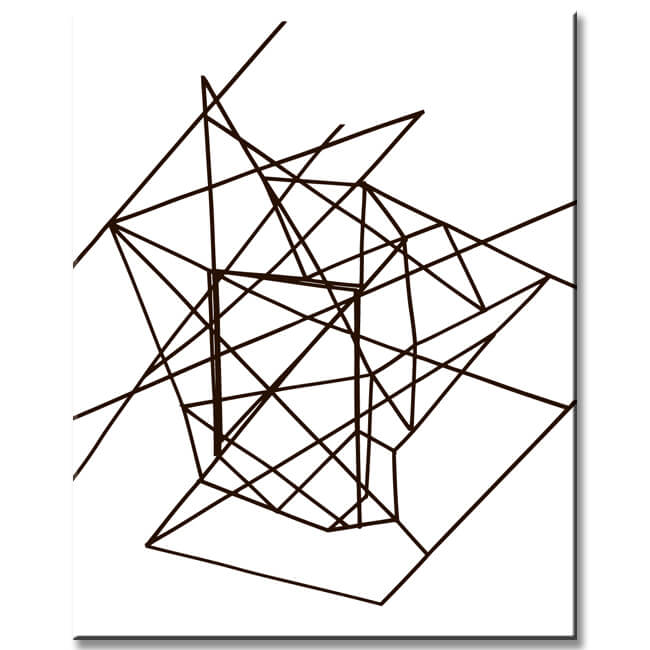 Paint by numbers wire strokes