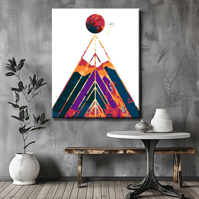Painting by Numbers Art Tipi Mountain II