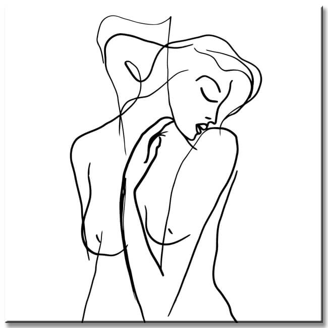 Painting by Numbers Minimalism Line Art Woman II