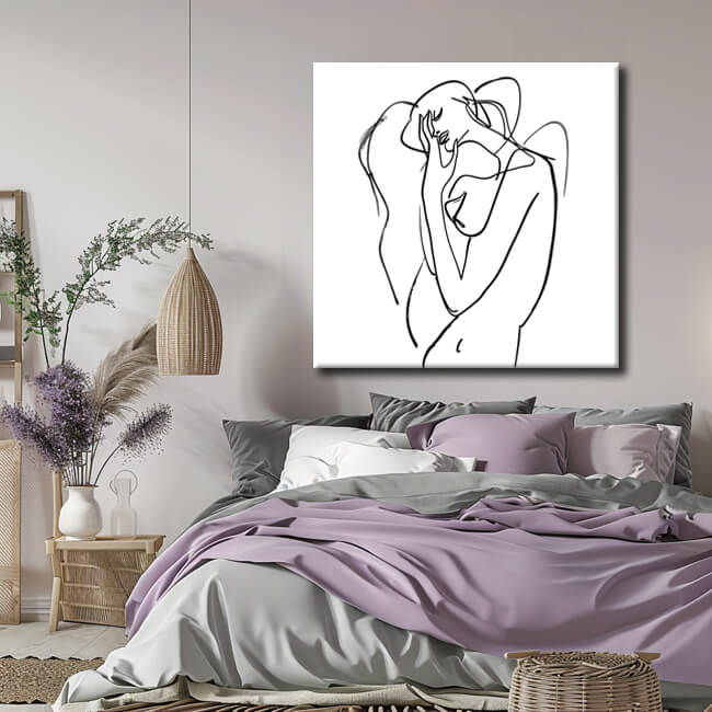 Painting by Numbers Minimalism Line Art Woman III