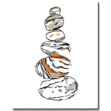 Paint by Numbers Stacked Stones