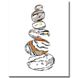 Paint by Numbers Stacked Stones