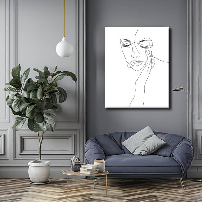 Painting by Numbers Minimalism Line Art Female Forms