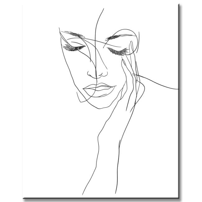 Painting by Numbers Minimalism Line Art Female Forms