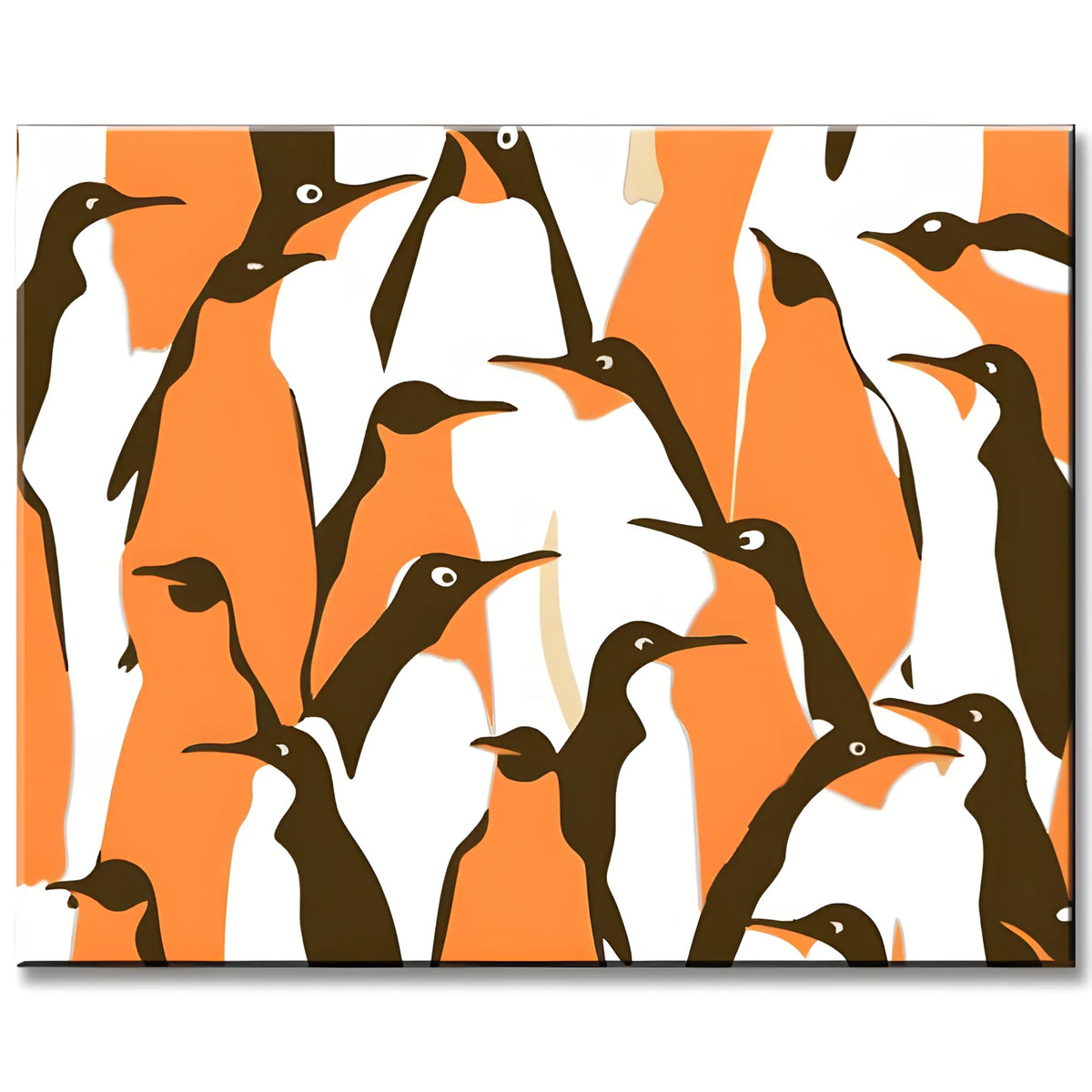 Penguin Parade Painting by Numbers