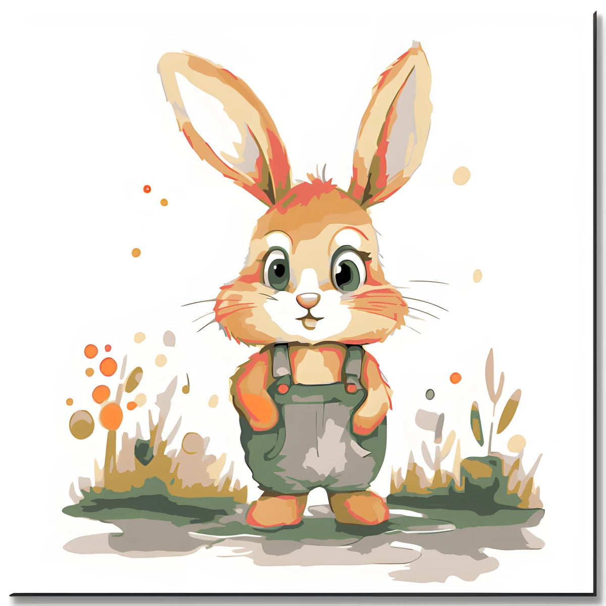Cute Bunny Painting by Numbers