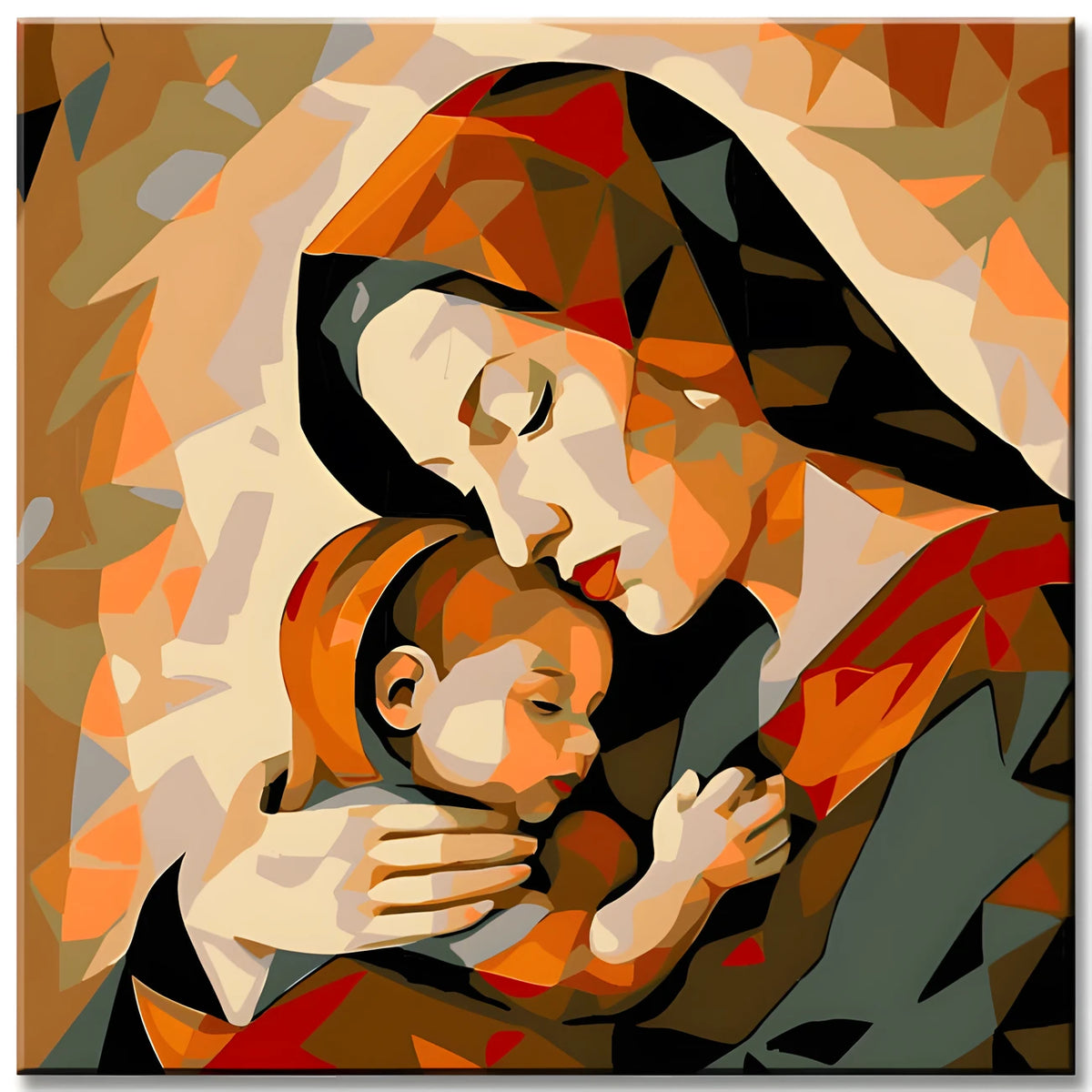 Mother's Love Miniature Painting by Numbers